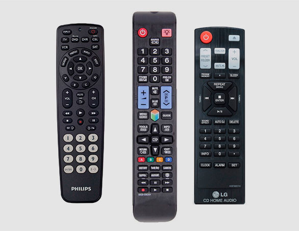 Reparación de controles remotos, TV, LCD, DVD y equipos de música